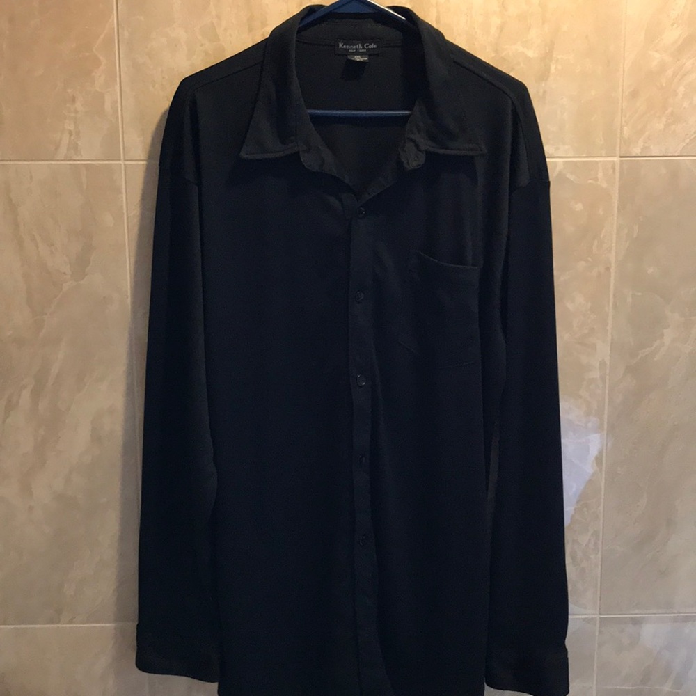 Polyester long sleeve dress shirt